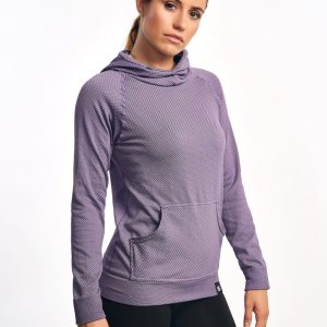 JOTUN · Sudadera seamless con capucha para outdoor e invierno | Lavanda
