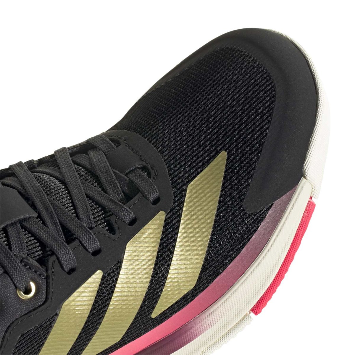 Zapatillas Adidas Crazyquick Boost Padel M Negro/Oro/Rosa 2026 - Imagen 7