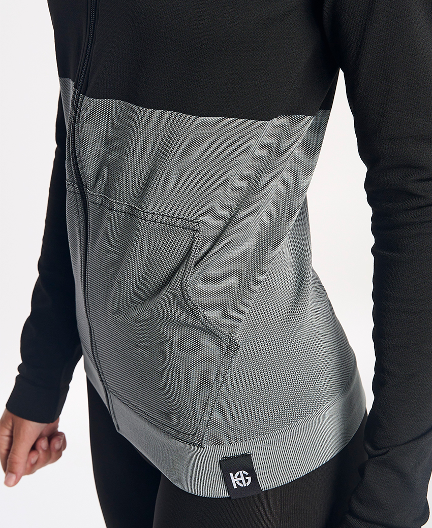 KOMI · Chaqueta técnica termorreguladora para invierno y outdoor | Negro/gris - Imagen 5