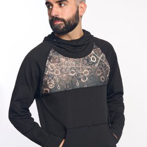 KONG · Sudadera seamless con capucha y diseño estampado