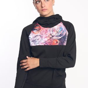 KONG · Sudadera seamless con capucha y diseño estampado