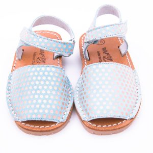 Menorquina Velcro Brillo Metalizado