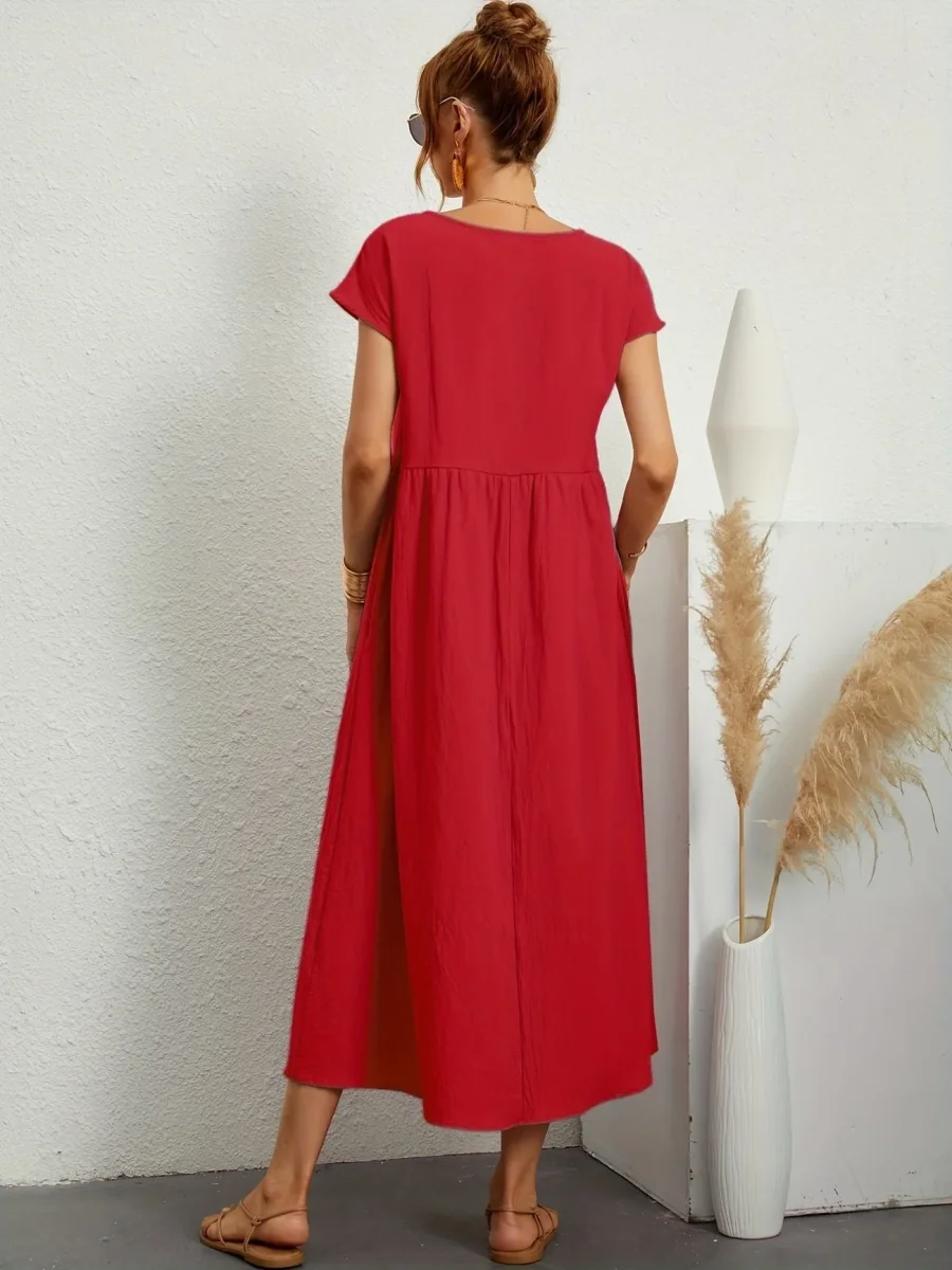 Greta | Elegante vestido de cuello redondo para Mujer - Imagen 7
