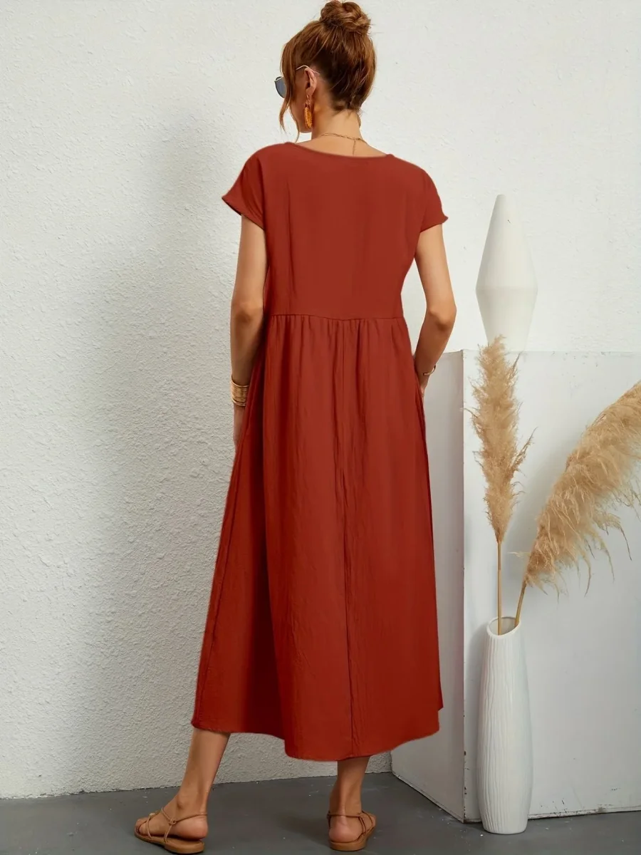 Greta | Elegante vestido de cuello redondo para Mujer - Imagen 9