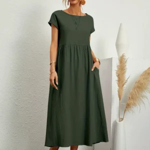 Greta | Elegante vestido de cuello redondo para Mujer