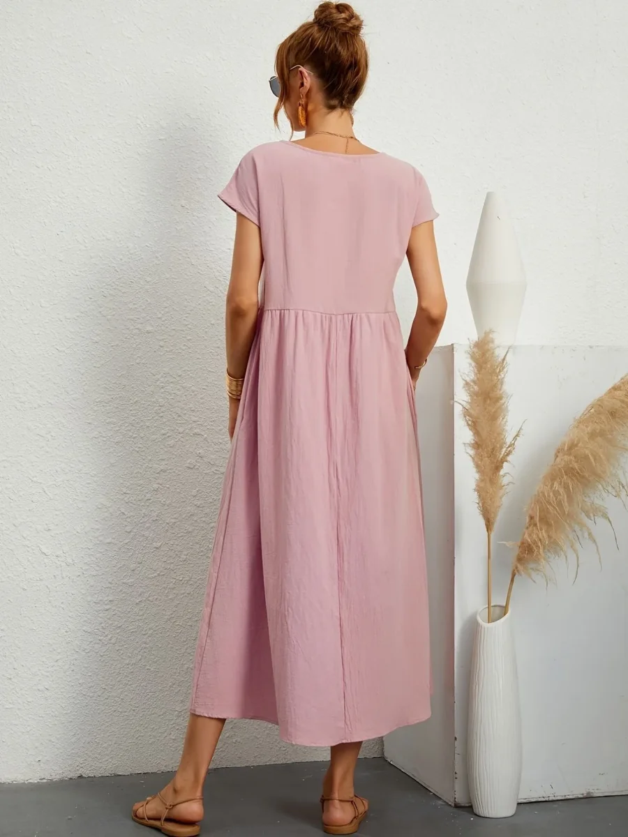 Greta | Elegante vestido de cuello redondo para Mujer - Imagen 8
