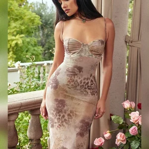 Leah ™ vestido con estampado de leopardo