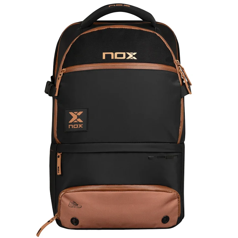 Mochila Nox Luxury Open Series Negro/Marron - Imagen 2