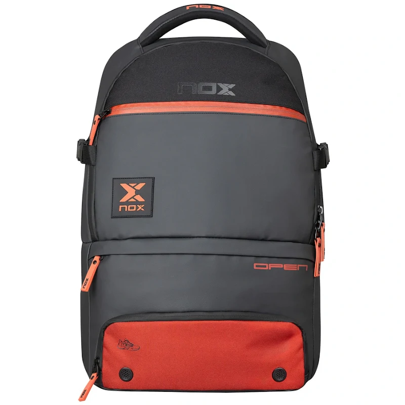 Mochila Nox Luxury Open Series Negro/Rojo - Imagen 2