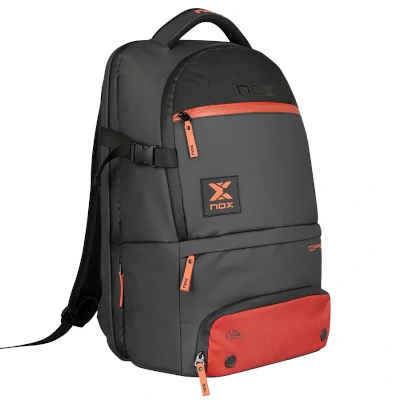 Mochila Nox Luxury Open Series Negro/Rojo - Imagen 5