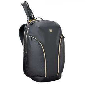 Mochila Wilson Defy V1 Negro/Dorado 2026