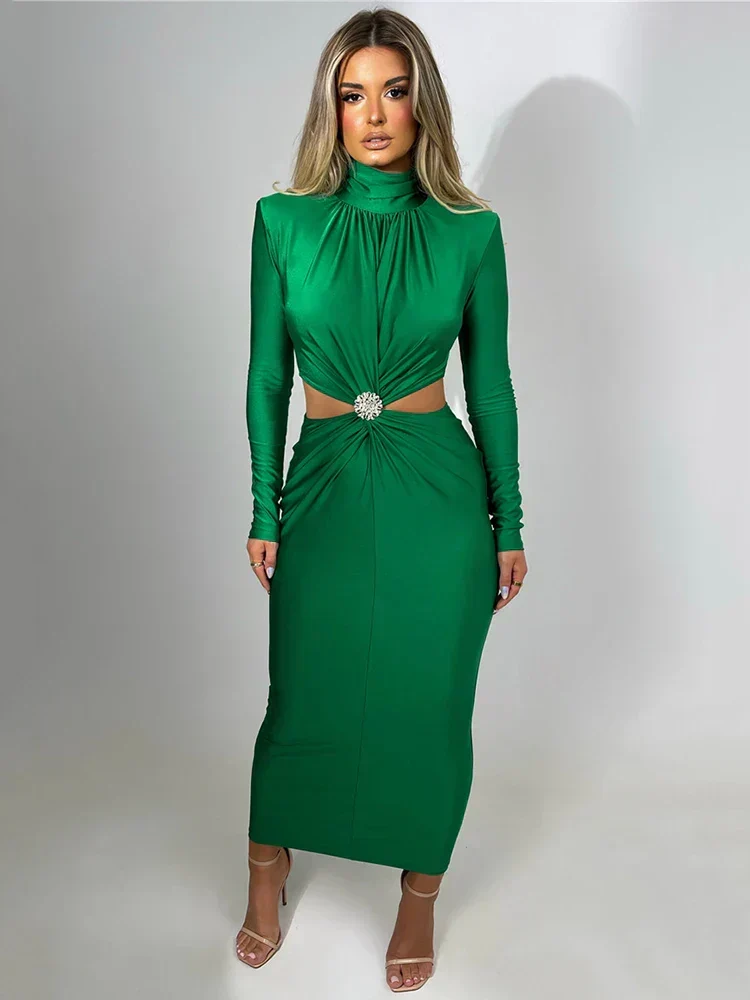 Vestido Pamela™ Elegante con Broche - Imagen 2