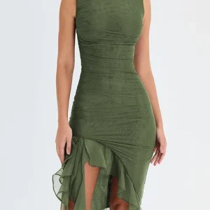 Pia ™ vestido asimétrico con volantes
