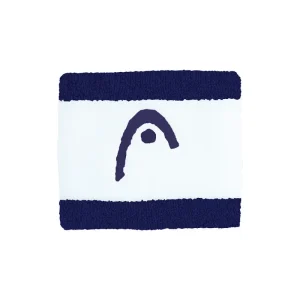 Muñequeras Head Striped 2.5 Azul Marino/Blanco 2025