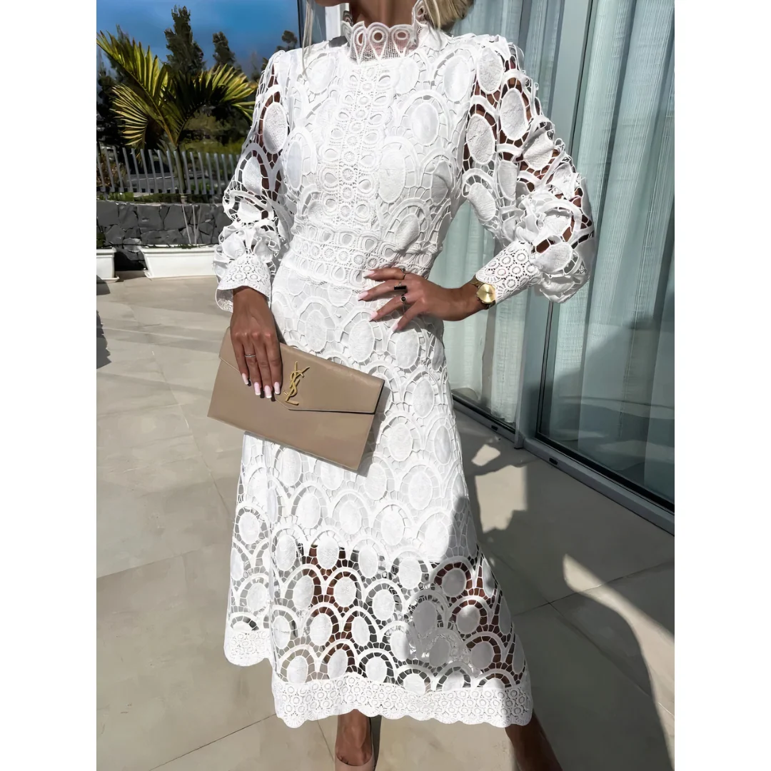 MELINA|Vestido moderno de encaje - Imagen 2