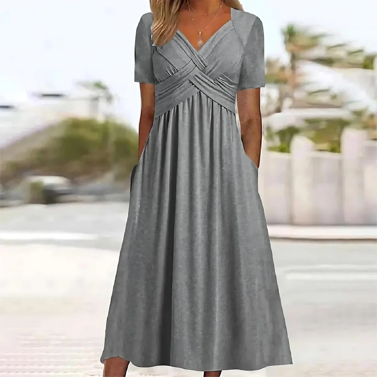Birgitte - Vestido midi informal - Imagen 3