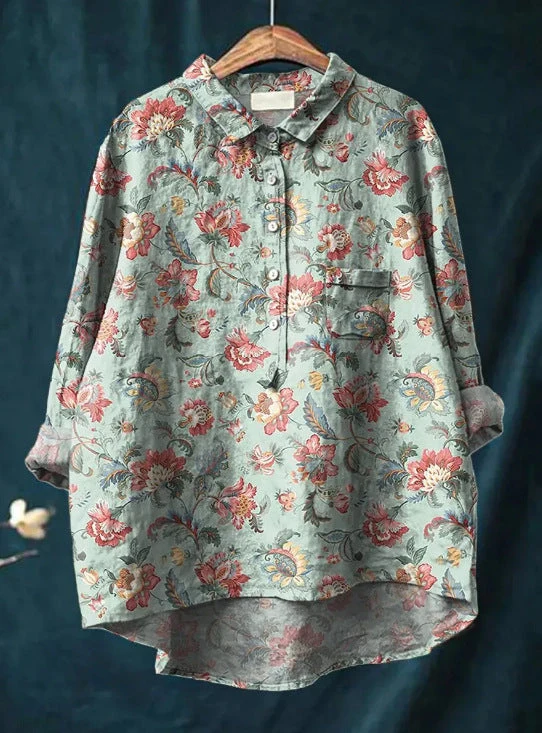 Laura | Blusa clásica con estampado flora para Mujer - Imagen 5