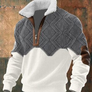 RIVANO™ | JERSEY CON CREMALLERA Y CUELLO ALTO FORRADO