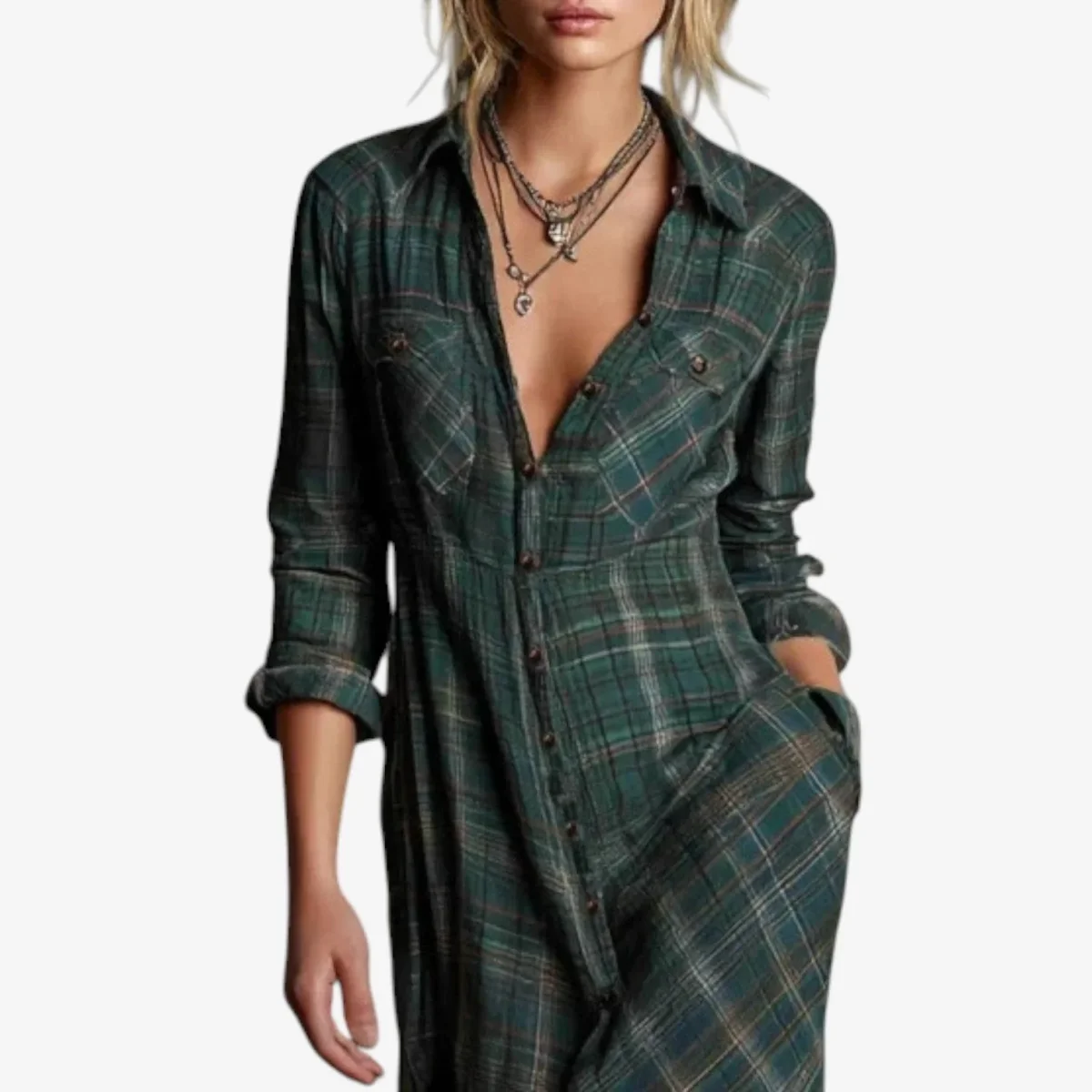 Cécile™ Camisa larga atemporal - Imagen 5