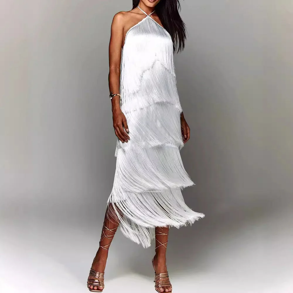 Vestido Susan™ Elegante de Borlas - Imagen 8