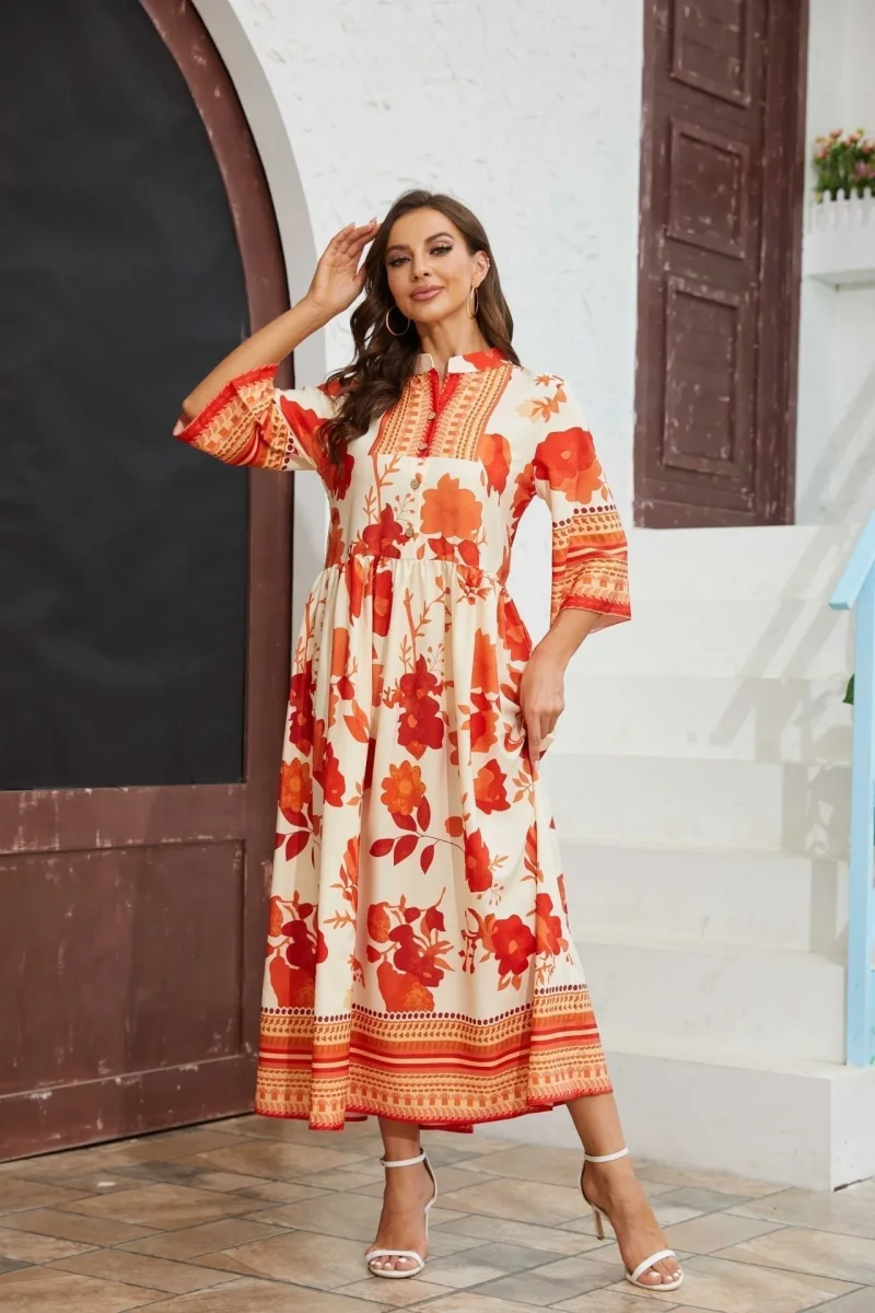Vestido Maritza™ Colorido y Floral - Imagen 2