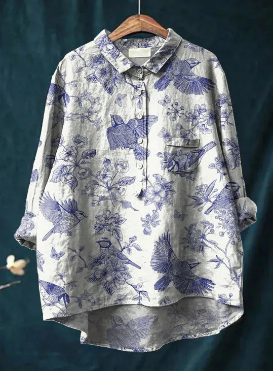 Laura | Blusa clásica con estampado flora para Mujer - Imagen 6