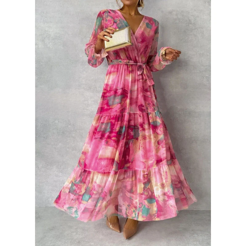 Kalani | Elegante vestido floral con escote en V - Imagen 7