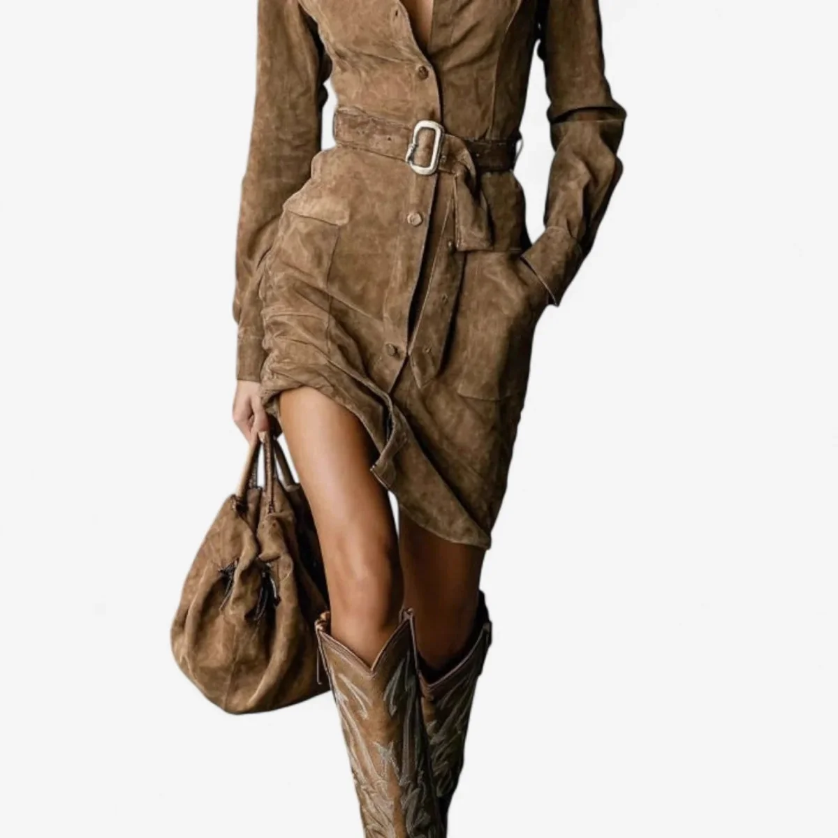 Peignoir Betty™ Caramelo - Imagen 3