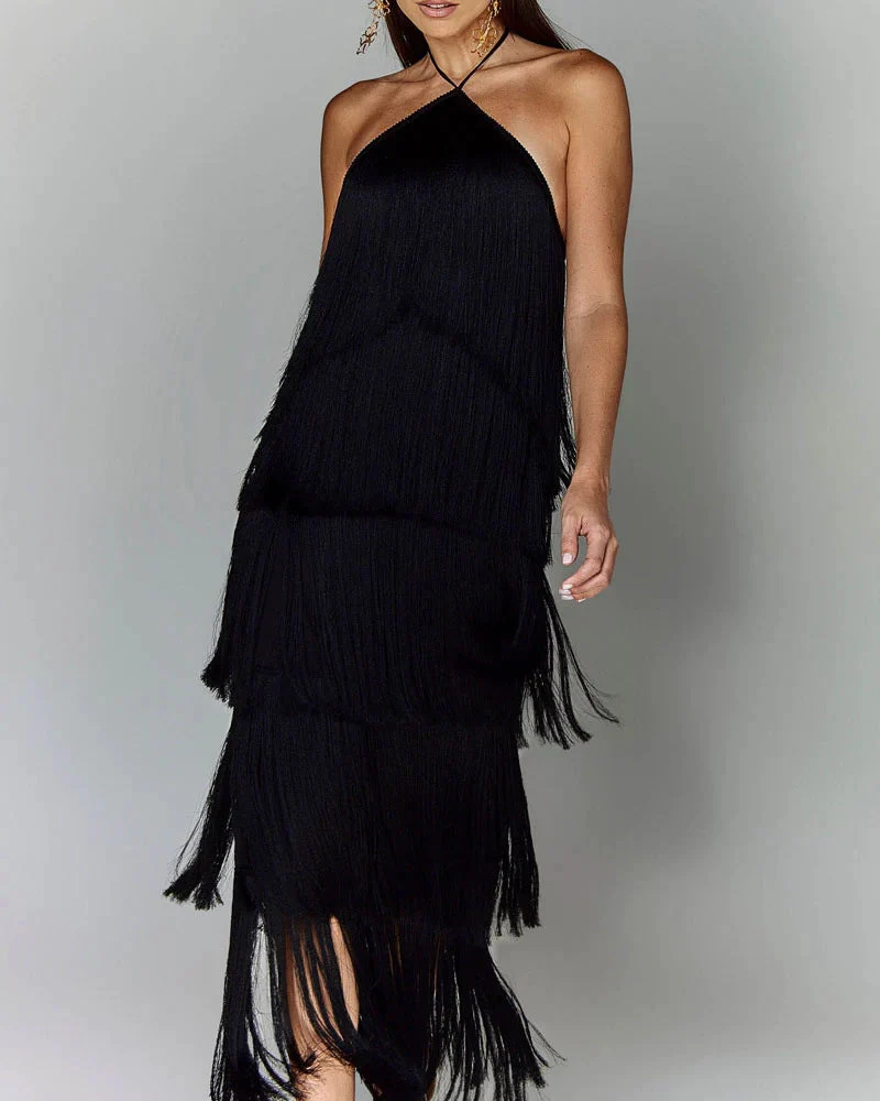Vestido Susan™ Elegante de Borlas - Imagen 6