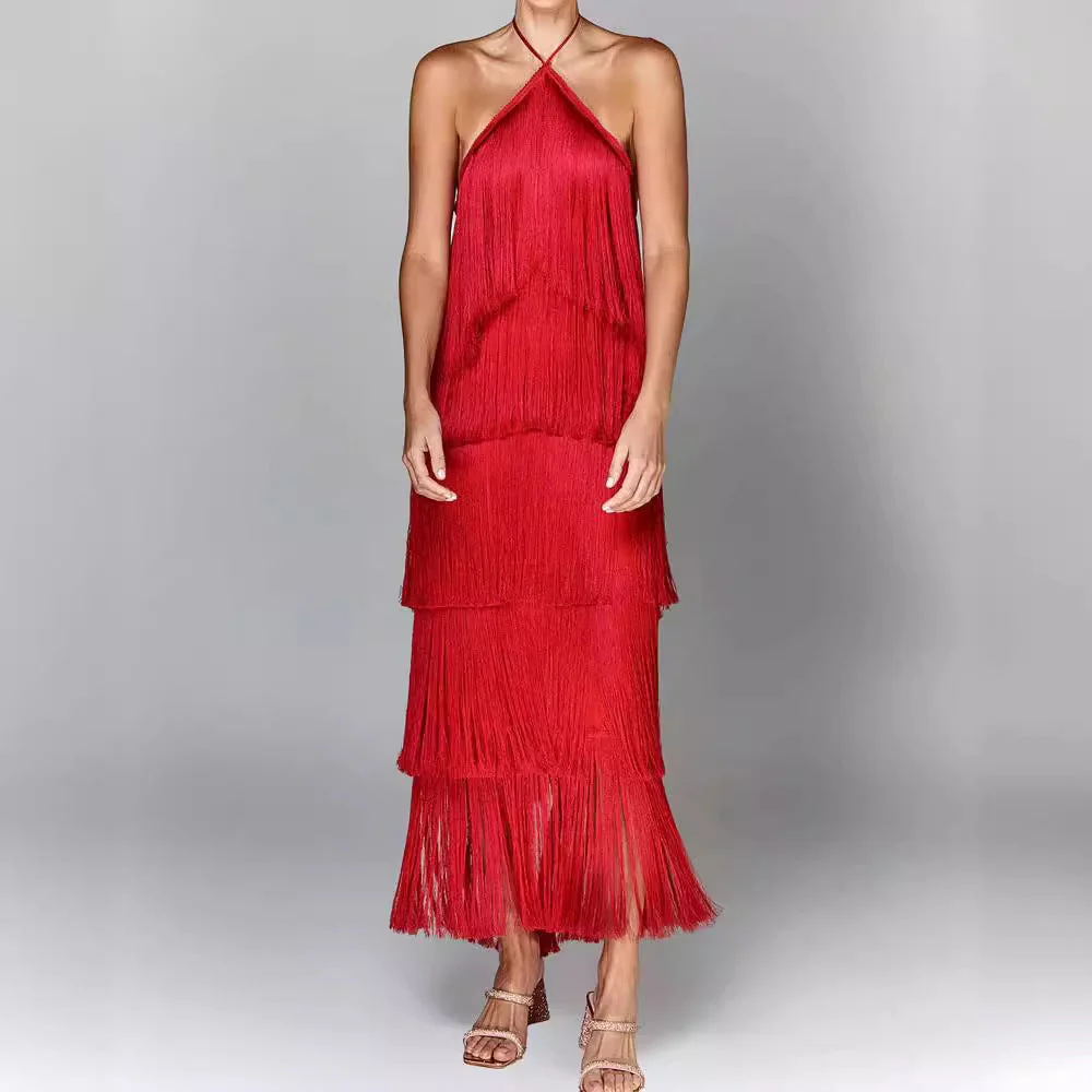 Vestido Susan™ Elegante de Borlas - Imagen 5