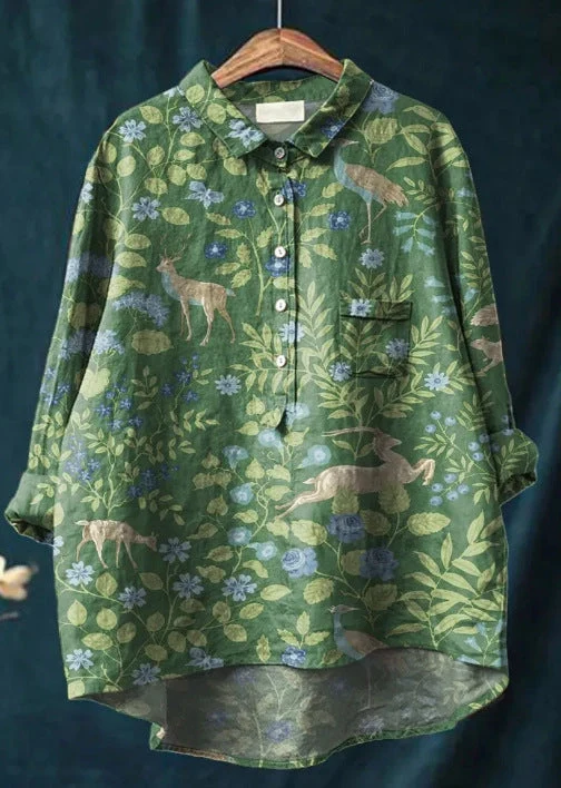 Laura | Blusa clásica con estampado flora para Mujer - Imagen 3
