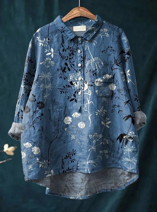 Laura | Blusa clásica con estampado flora para Mujer - Imagen 9