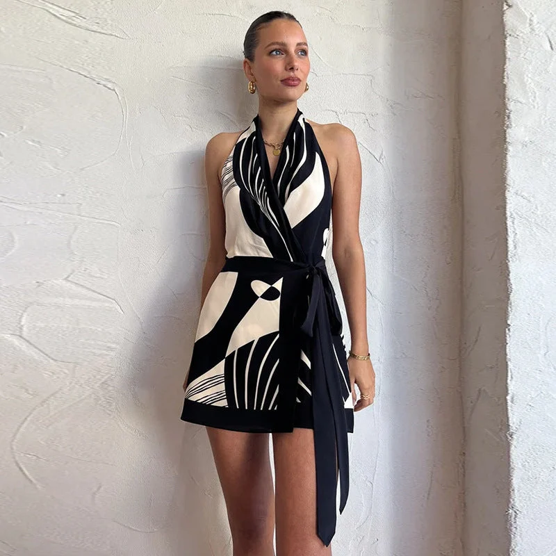 Vestido Paula™ Versátil en Blanco y Negro - Imagen 3