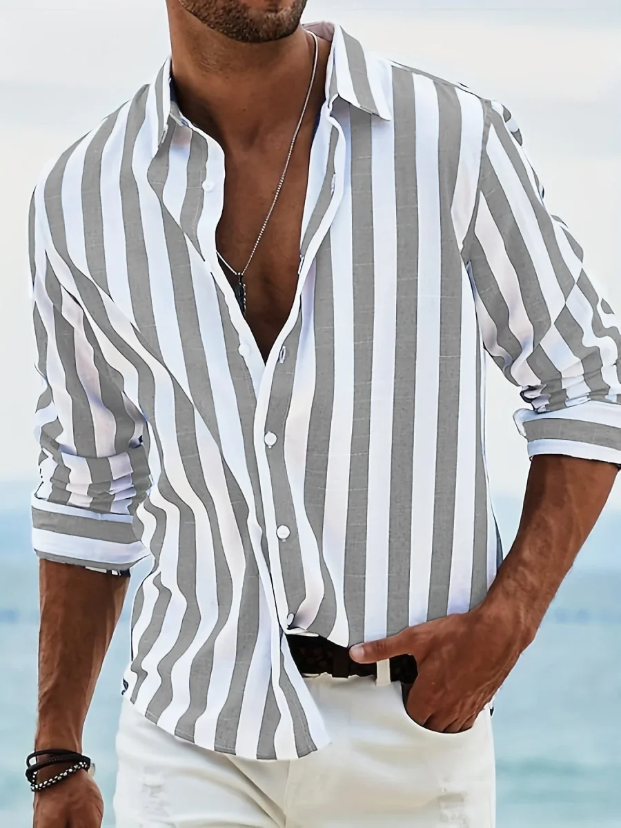 Zack | Camisa a rayas de alta calidad para Hombre - Imagen 6