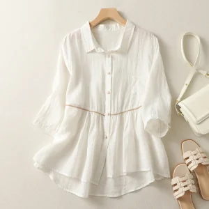 Laurienne™ | Blusa acampanada con botones