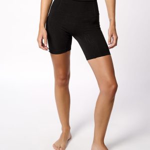 ORELIA · Short técnico con cinturón integrado para trail | Negro