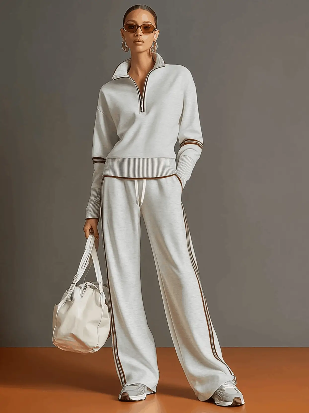 Marietta | Blusa y pantalón con piernas anchas para Mujer - Imagen 3