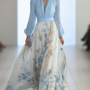 Camille™ | Elegante vestido largo floral
