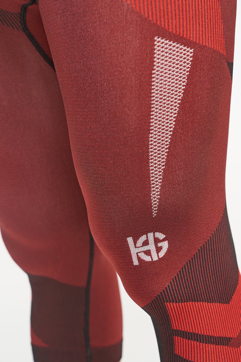 PALMER Malla pirata técnica masculina para esquí rojo - Imagen 4