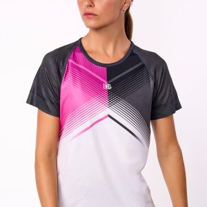 PINK DYNAMO · Camiseta estampada ultraligera para calor e indoor
