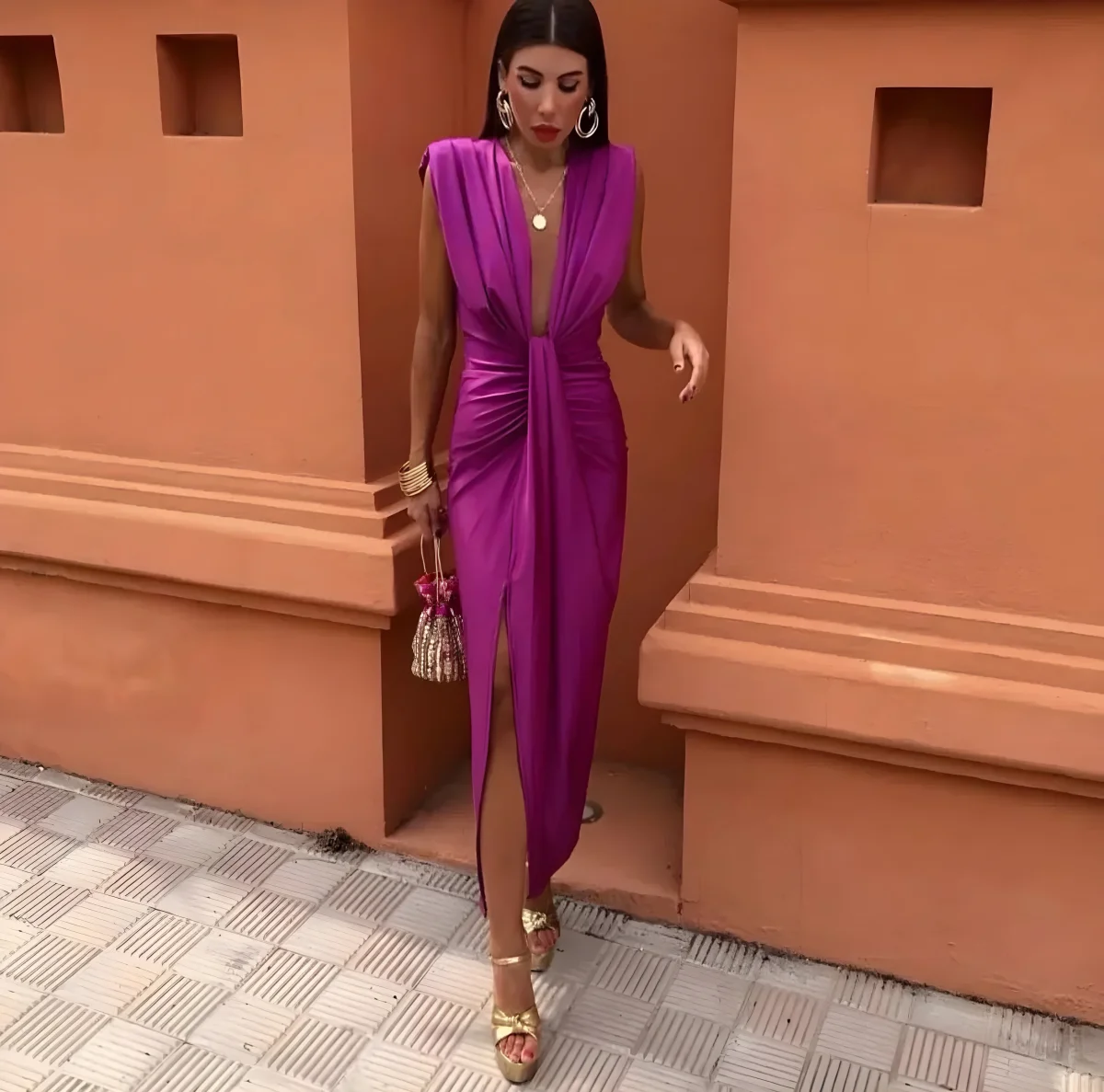 Elvira™ - Vestido con pliegues suaves y elegancia moderna - Imagen 4