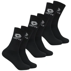 Calcetines Lotto Negros Pack 3