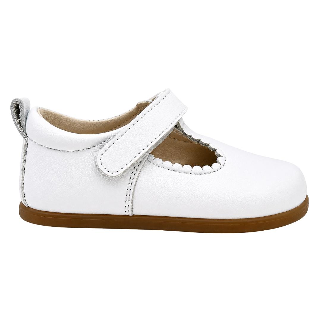 Pepito Barefoot de Piel Blanca con Velcro - Imagen 2
