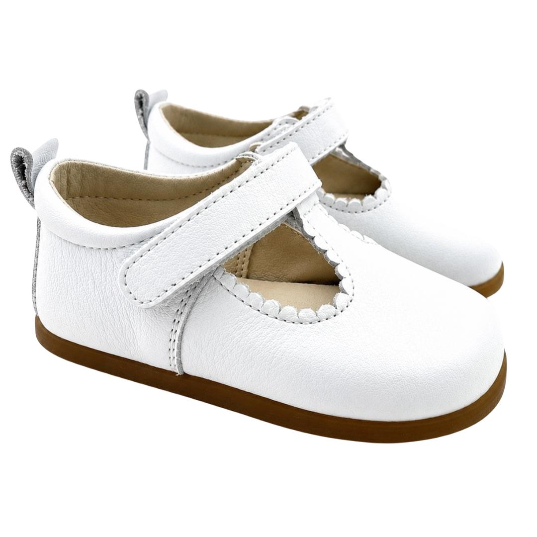Pepito Barefoot de Piel Blanca con Velcro - Imagen 3