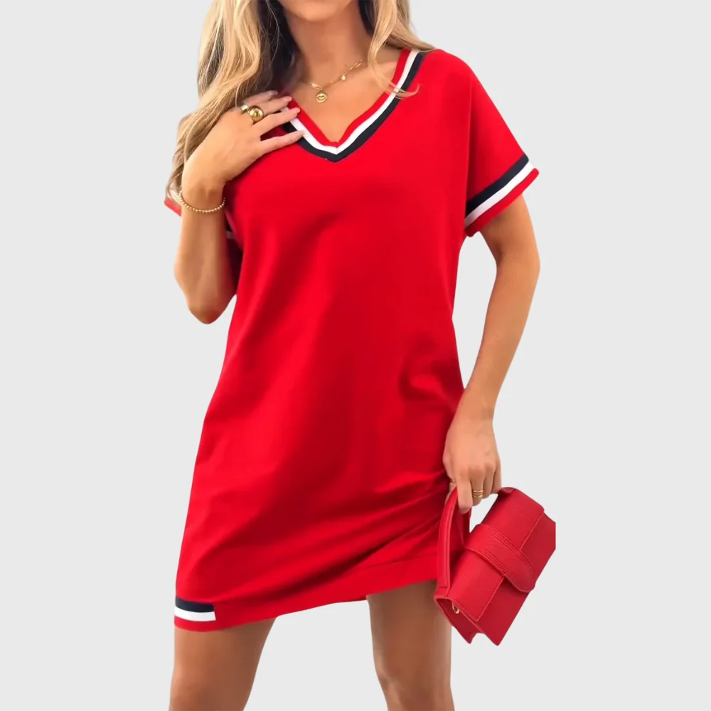 Vestido de mujer con mangas cortas - Imagen 2