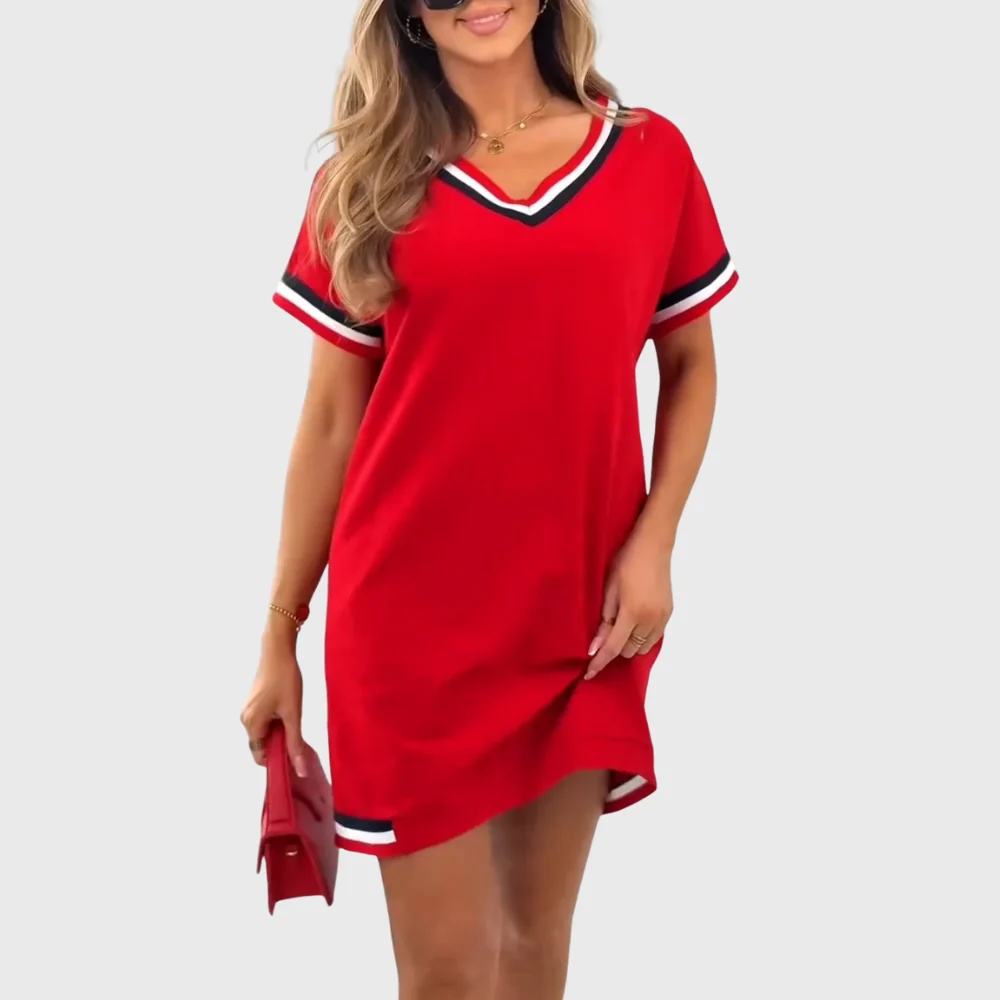 Vestido de mujer con mangas cortas - Imagen 3