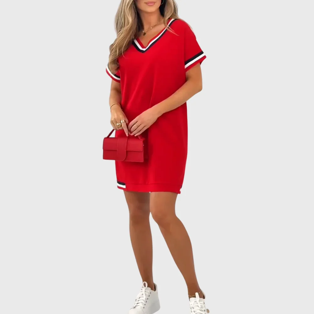 Vestido de mujer con mangas cortas - Imagen 4