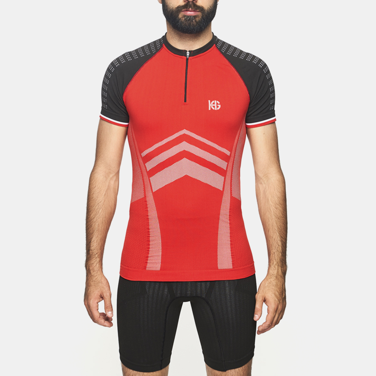 ROUTE Camiseta técnica de manga corta con cremallera - Imagen 2