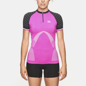 ROUTE Camiseta técnica de manga corta con cremallera