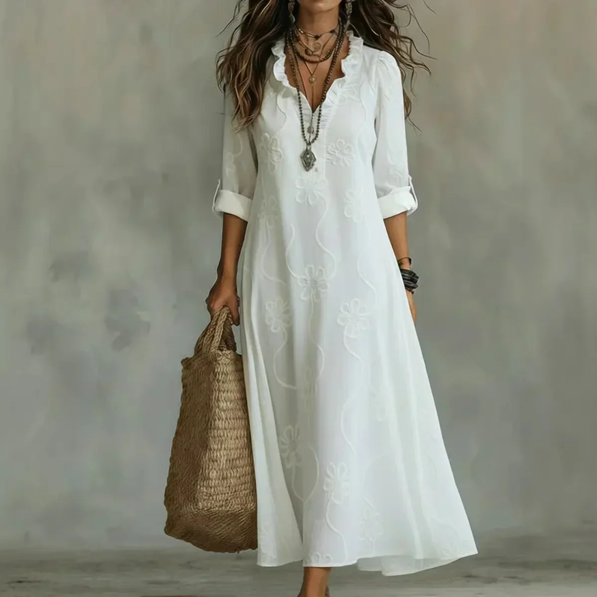 Bobbie - Vestido Maxi Floral para Días de Verano para Mujer - Imagen 8